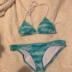 Blue and Teal Ombré Bikini